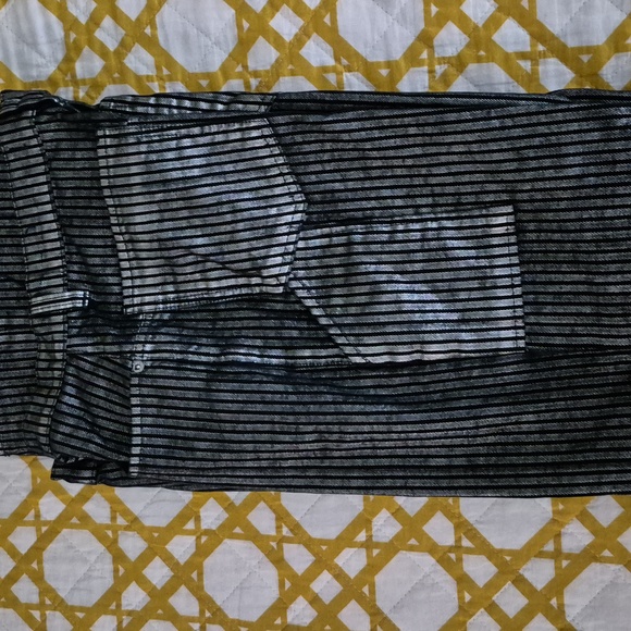 We The Free Silver/Black Striped Wide Leg Jeans Size 29 X 34 Never Worn - Picture 7 of 7